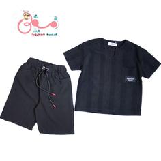 ست تیشرت و شلوارک پفکی پسرانه