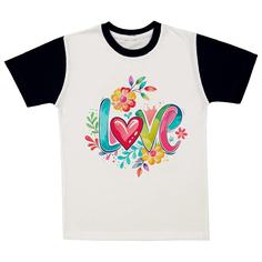 تی شرت آستین کوتاه پسرانه مدل LOVE A254