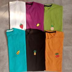 تیشرت زنانه نخ پنبه دورسینه94درقد68 تا سایز44اندازه میشه 