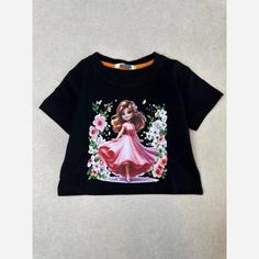 کراپ مشکی دخترانه سایز 40 تا 60 جنس نخ پنبه کراپ دخترانه مشکی