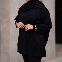 مانتو مجلسی کرپ الیزه مناسب برای محرم مدل آوا