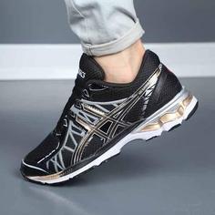 کتونی مردانه اسیکس کیانو 20 مشکی طلایی 