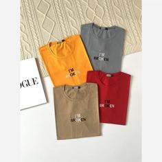 تیشرت زنانه گلدوزی مینیمال