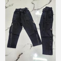 شلوار طرح لی دخترانه بغل زیبپ سایز 60تا100