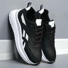 کتانی 2278 کتونی مشکی ریبوک ریباک کلاسیک دخترانه زنانه راحتی چرم چرمی مشکی سیاه پیو pu روزمره نرم بندی زنونه دخترونه 