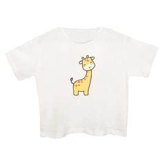 کراپتی شرت آستین کوتاه زنانه مدل زرافه کد 7مدل 1