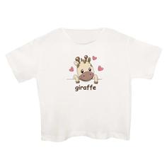 کراپتی شرت آستین کوتاه زنانه مدل زرافه کد 6مدل 2