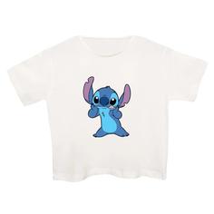 کراپتی شرت آستین کوتاه زنانه مدل هیولا کوچولو کد 1