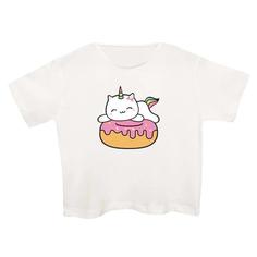 کراپتی شرت آستین کوتاه زنانه مدل یونیکورن کد 3