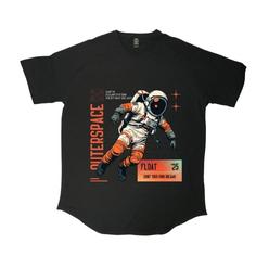 تیشرت لانگ طرح Astronaut