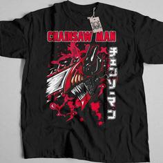 تیشرت Chainsaw Man طرح Bloody Chainsaw کد 107