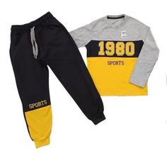 ست تیشرت شلوار پسرانه  سایز 50 تا 60طرح 1980 غرفه نگین ری