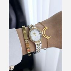 ساعت زنانه و دخترانه رولکس قاب نگین ROLEX 