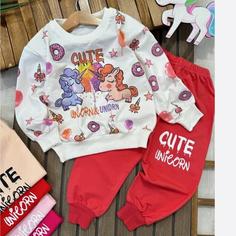 بلوز شلوار یونیکورن CUTE پنبه دورس سایز40