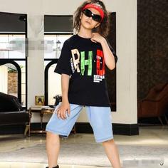 تیشرت شلوارک سایز بزرگ اسپرت دخترانه و پسرانه