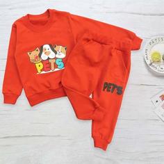 بلوز و شلوار دورس بچه گانه قرمز پتز