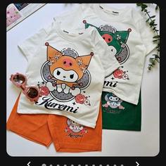 لباس بچگانه تیشرت شلوارک کرومی رنگی خانم 35 تا 50