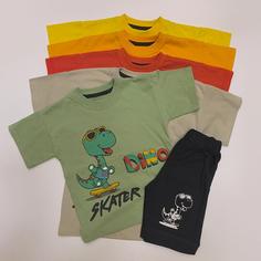 تیشرت شلوارک پسرانه دخترانه Dinosaur Dino