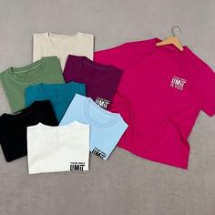 تیشرت زنانه نخی طرح تکست لیمیت،نخ پنبه، فری سایز 42-36