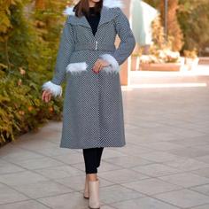 پالتو زنانه خزدار کمربند دار شانل وارداتی