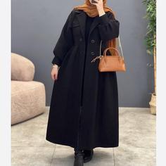 پالتو زنانه بلند فوتر کوبیده سایز 38 تا 70         