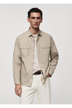 پیراهن مردانه مانگو | 67044447 MANGO Man