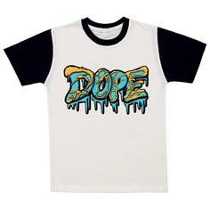 تی شرت آستین کوتاه پسرانه مدل A93 DOPE رنگ سفید