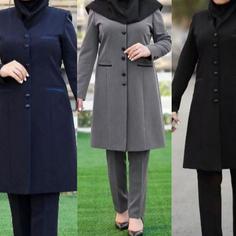 مانتو شلوار اداری پرشین مکانیک مدل صبورا