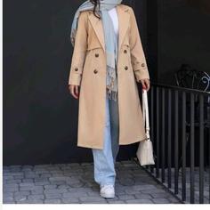 بارانی زنانه بلند آستر دار کتان زارا مدل هانیا 