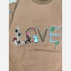 بلوز تک دخترانه مدل لاو گلدوزی