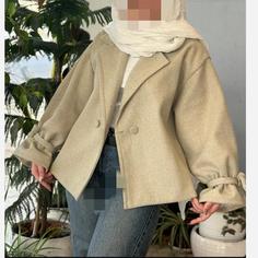 پالتو فوتر زنانه دخترانه آستین گره بندی عروسکی در رنگ بندی سایزبندی