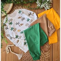 لباس بچگانه بلوز شلوار پراکنده جزیره 50/55