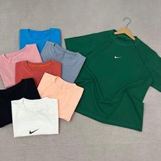 تیشرت زنانه نخی طرح نایک، فری سایز 42-36