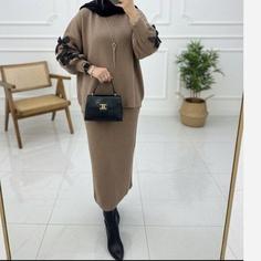 ست رویه و بافت پروانه آستین پاپیون فری سایز تا 46