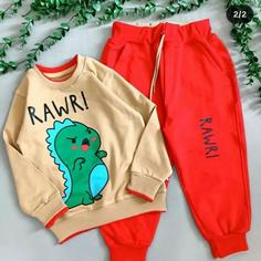 بلوز شلوار پسرانه چاپ دار جنس دورس سایز 35 و 40