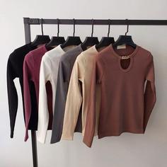 بلوز جلو زنجیری آستین بلند کبریتی زنانه