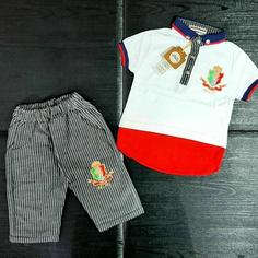 تیشرت شلوارک پایین رنگی پسرانه