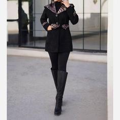 پالتو کلاهدار ماربل 42تا48 