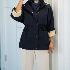 کاپشن کلاهدار آستر پولیش کمر گت دار