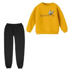 ست سویشرت و شلوار راحتی بچگانه مدل نوشته پروانهمدل 3