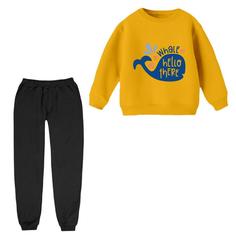 ست سویشرت  آستین بلند و شلوار  راحتی بچگانه مدل وال کوچک