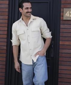 پیراهن آستین بلند دو جیب P42056