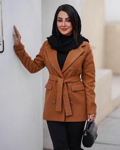 پالتو کتی کوتاه زنانه آستردار