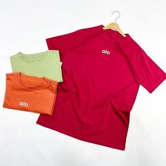 تیشرت لانگ نخی زنانه طرح alo،فری سایز 46-38