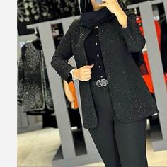 کت تک زنانه دیاموند نگین مشکی کت تک مجلسی زنانه