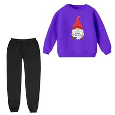 ست سویشرت و شلوار راحتی بچگانه مدل بابانوئل کریسمس کد 6 