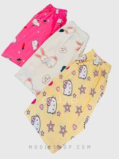 شلوار نخی گیاهی فانتزی زنانه