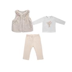 ست 3 تکه لباس دخترانه فیورلا مدل ریزه 25515