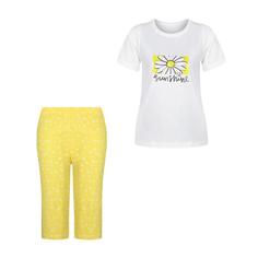 ست تی‌شرت آستین کوتاه و شلوارک راحتی زنانه سیلکا مدل پاپاتیا