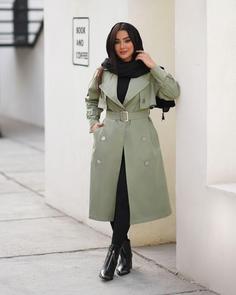 بارانی بلند کتان زارا آستردار دو ژیله زنانه-کد ۰۰۴